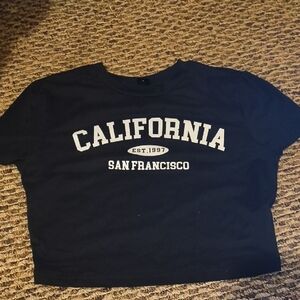 SHEIN Black California San Francisco Graphic Tee